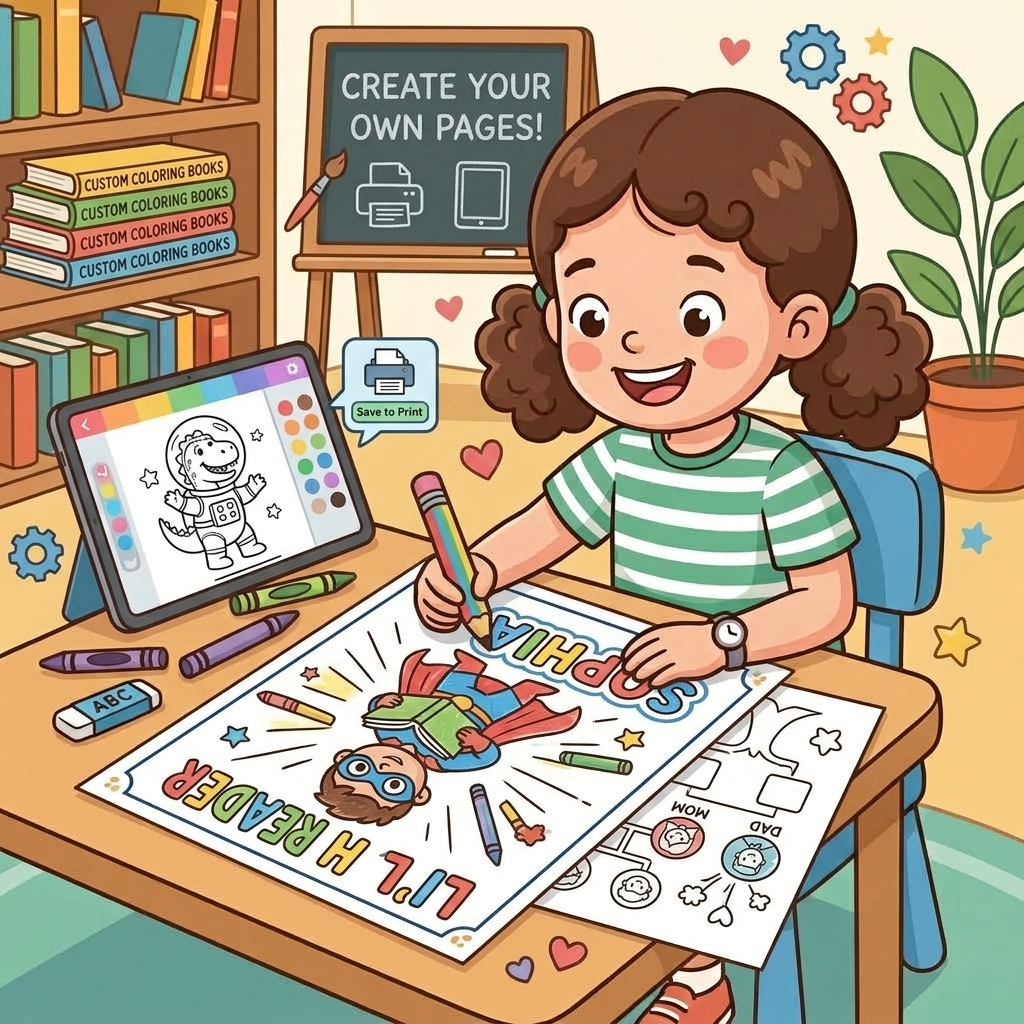 How to Create Personalized Coloring Pages for Kids
