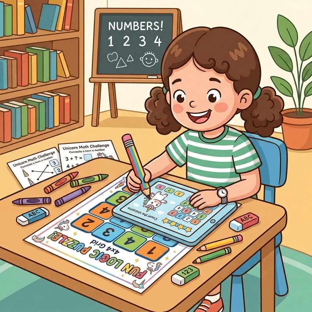 How to Create a Unicorn Themed Math Worksheet