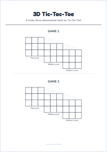 3D Tic-Tac-Toe Preview