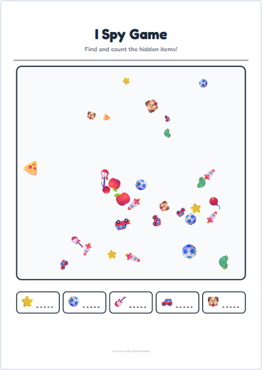 I Spy Game Preview