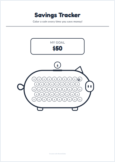 Savings Tracker Preview