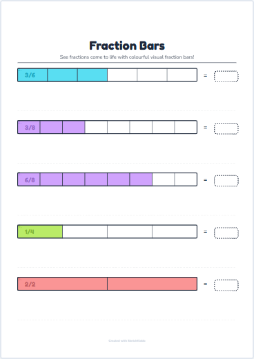 Fraction Bars Preview