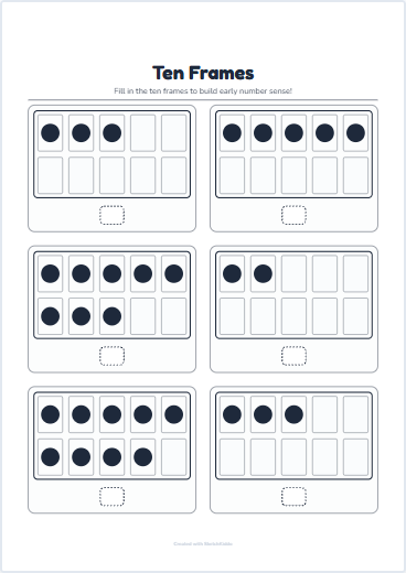 Ten Frames Preview
